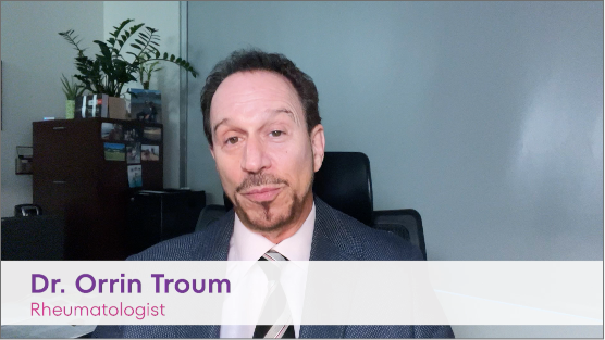 Video preview of Dr. Orrin Troum explaining the role of rheumatologists for gout treatment